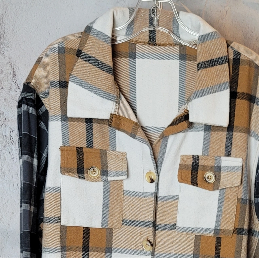 Upcycled Flannel Shacket - Picture 2 of 10